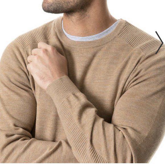 Rodd & Gunn Mens Hawtrey Knit Camel Sweater Crew Neck Wool Pullover Size M NWT - Picture 6 of 12